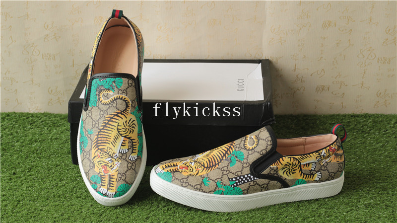 GC Brand Sneaker Low Top Tiger Pattern